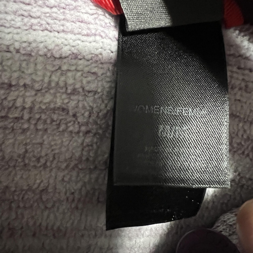 The North Face Hoodie Womens Medium Gray Striped Fleece Henley 1/4 Zip Pullover - Picture 7 of 8